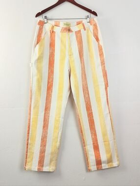 Duvin Design Stripe Anti-Workwear Pants Men's 34 Loose Non-Workwear
